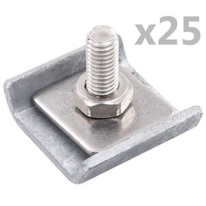 vidaXL Rastermatverbinding 25 sets antraciet