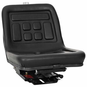 vidaXL Tractorstoel met ophangingsysteem Zwart 39,5 x 52 x 43 cm