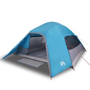 vidaXL Koepeltent 4-persoons waterdicht blauw
