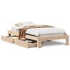 vidaXL Bedframe zonder matras massief grenenhout 90x200 cm