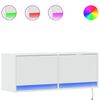 vidaXL Tv-wandmeubel met LED-verlichting 100x31x35 cm wit
