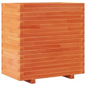 vidaXL Plantenbak 70x40x72 cm massief grenenhout wasbruin