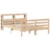 vidaXL Bedframe met hoofdbord massief grenenhout 140x190 cm