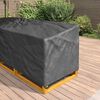 vidaXL Hoes voor tuinmeubelen Zwart 220 x 220 x 80 cm 600D Oxford Stof