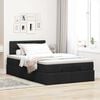 vidaXL Ottoman bed met matras en LED's 120x200 cm stof zwart