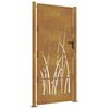vidaXL Poort 100x200 cm grasontwerp cortenstaal