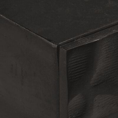 vidaXL Wandtafel 90x30x76 cm massief mangohout en ijzer zwart