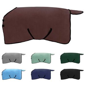 vidaXL Paardendeken Volledig Donkerbruin Polyester