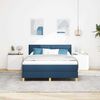 vidaXL Boxspringbed met matras met hoofdeinde Blauw 140 x 190 cm Stof