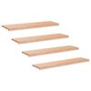 vidaXL Trapmatten 4 st Naturel 120 x 25 x 2 cm Massief beukenhout