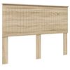 vidaXL Hoofdbord met hoofdeinde Sonoma Eiken 140 cm Bewerkt hout