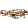 vidaXL Buiten bankenset 9 pcs Naturel Massief Acaciahout