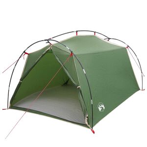 vidaXL Tunneltent Groen 2-persoons 185T Polyester met PU Coating