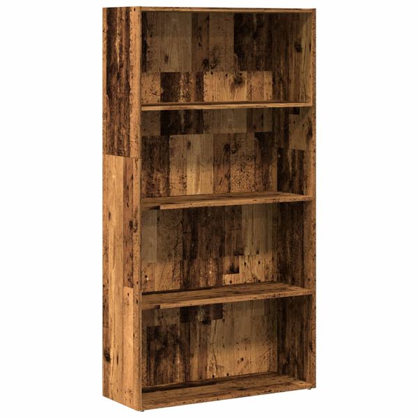 vidaXL Boekenkast 80x30x152 cm bewerkt hout oud houtkleurig