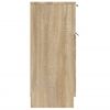 vidaXL Dressoirs 2 st 30x30x70 cm bewerkt hout sonoma eikenkleurig
