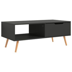 vidaXL Salontafel 100x49,5x43 cm bewerkt hout grijs