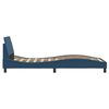 vidaXL Bedframe met hoofdeinde "Dover" 80x200 cm stof blauw