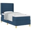 vidaXL Boxspringbed met matras met hoofdeinde Blauw 100 x 200 cm Stof