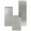 vidaXL Plantenstandaard 3 pcs Zilver Gegalvaniseerd staal