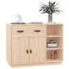 vidaXL Dressoir 98,5x40x75 cm massief grenenhout