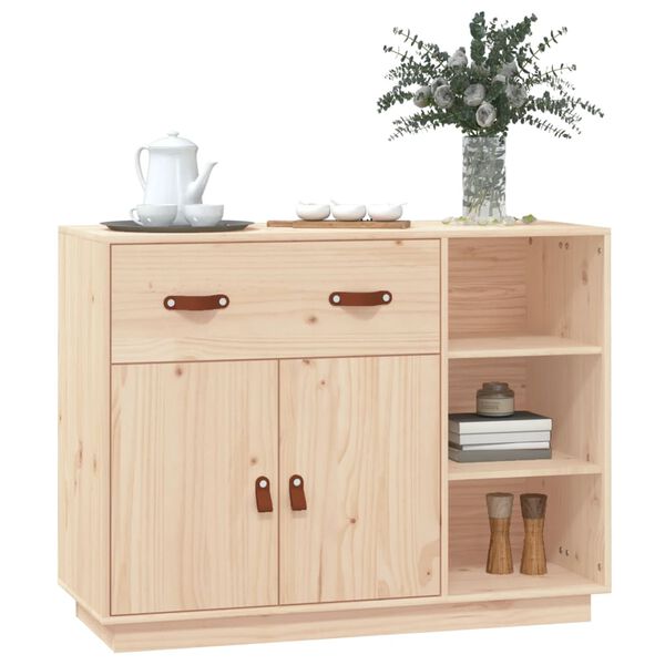 vidaXL Dressoir 98,5x40x75 cm massief grenenhout