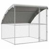 vidaXL Hondenhok Zilver 2 x 2 x 2 m Gegalvaniseerd staal