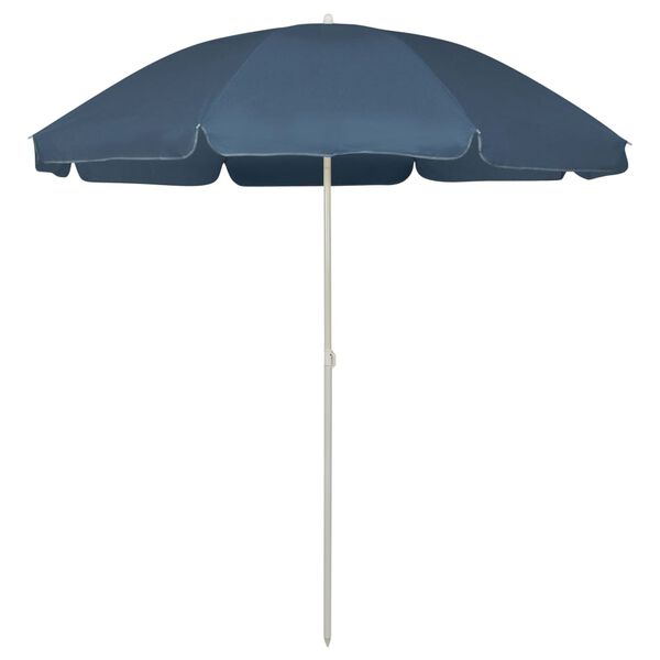 vidaXL Strandparasol 240 cm blauw