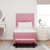 vidaXL Boxspring bed met matras Roze 90 x 190 cm Fluweel