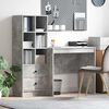 vidaXL Bureau met lade 2 pcs Beton Grijs