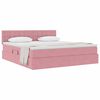 vidaXL Opslag bed met matras met hoofdeinde Roze 180 x 200 cm Fluweel