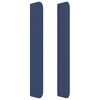 vidaXL Hoofdbord met randen 147x16x118/128 cm stof blauw