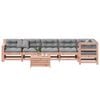 vidaXL 7-delige Loungeset met kussens massief douglashout