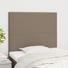 vidaXL Hoofdbord taupe 90x5x118/128 cm Stof