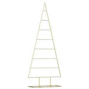 vidaXL Metalen kerstboom Goud 150 cm Poedergecoat staal