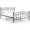 vidaXL Bedframe metaal zwart 200x200 cm