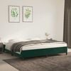 vidaXL Bedframe zonder matras 200x200 cm fluweel donkergroen