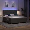 vidaXL Boxspring bed met matras Grijs 180 x 200 cm Stof
