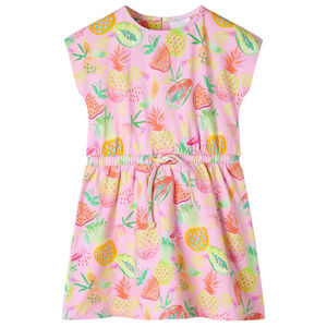 Kinderjurk 104 zachtroze