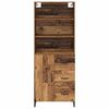 vidaXL Hoge kast met lade Oud Hout 69,5 x 34 x 180 cm Bewerkt hout