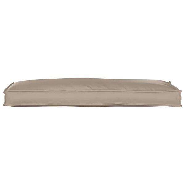 vidaXL Palletkussen voor bank Taupe 110 x 40 x 8 cm Oxford stof