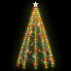 vidaXL Kerstboomverlichting met 250 LED's meerkleurig net 250 cm