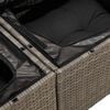 vidaXL Tuinbank Grijs 184 x 62 x 85cm poly rattan