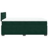 vidaXL Boxspring met matras fluweel donkergroen 140x190 cm