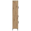 vidaXL Hoge kast met lade 2 pcs Artisan Eiken Bewerkt hout