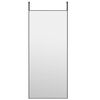 vidaXL Deurspiegel 40x100 cm glas en aluminium zwart