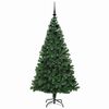 vidaXL Kunstkerstboom Groen 180 cm PVC en Staal en Kunststof