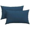 vidaXL Sofa Kussens 2 st Stof Blauw 50 x 30 cm