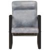 vidaXL Fauteuil 60x75x90 cm echt geitenleer grijs