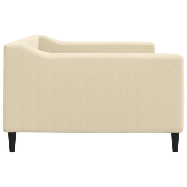 vidaXL Slaapbank 100x200 cm stof cr&egrave;mekleurig