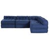 vidaXL Modulair bank 4 pcs Indigo Stof